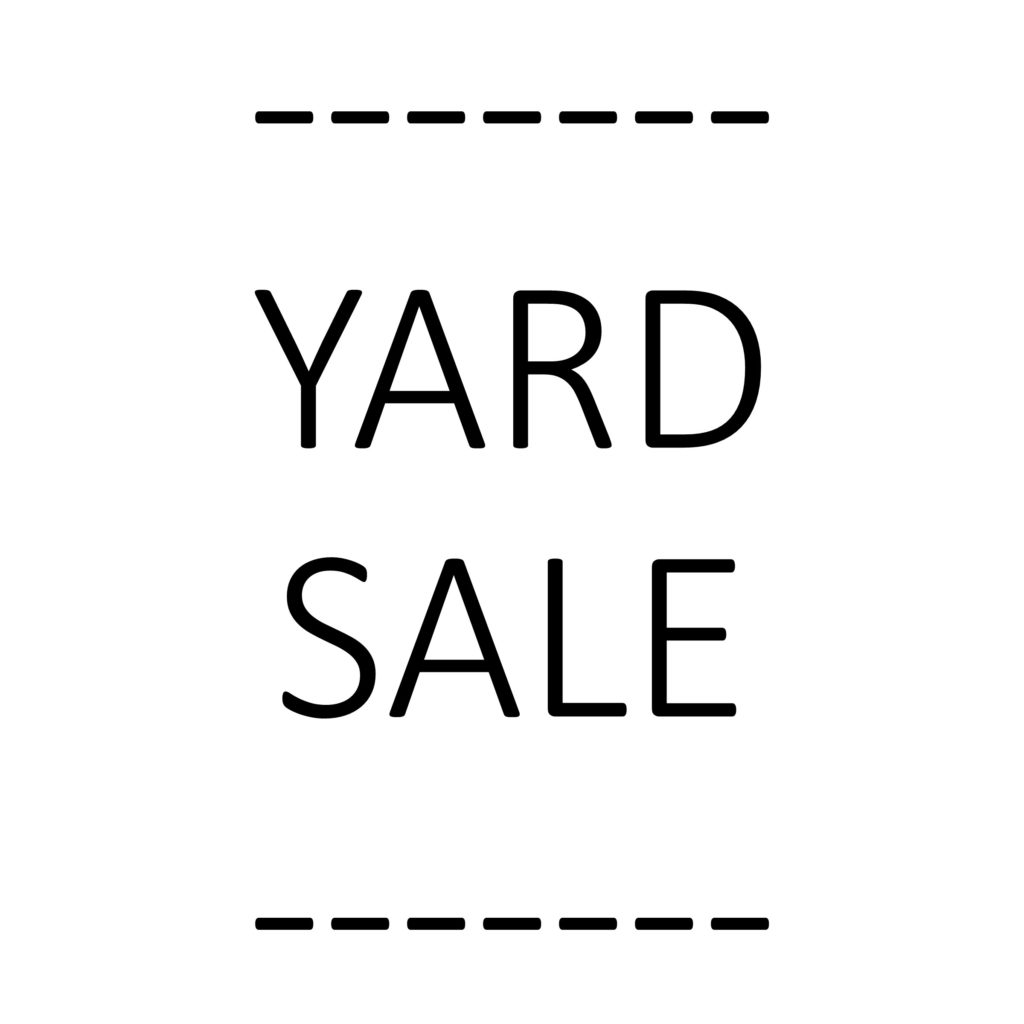 Getting Ready For A Yard Sale – No Credit Needed